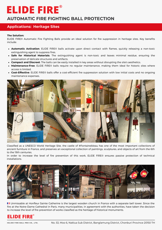 ELIDE FIRE® Fire Extinguishing Ball for Homes & Industries